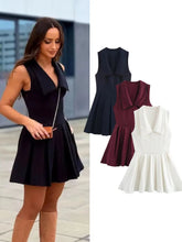 Collar Sleeveless Sleeveless Mini Dress